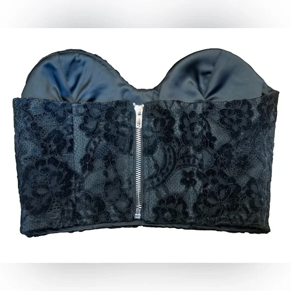 NEW Naked Wardrobe Black Lace Bustier Corset Top, Sizes XS & S - Picture 5 of 12